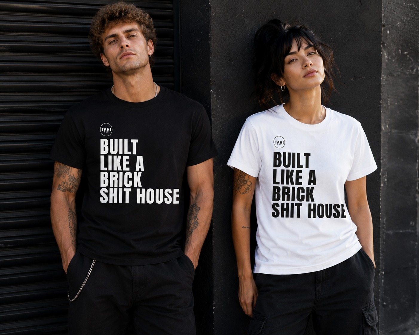 Built Like a Brick Shit House Plain Unisex Super T-Shirt