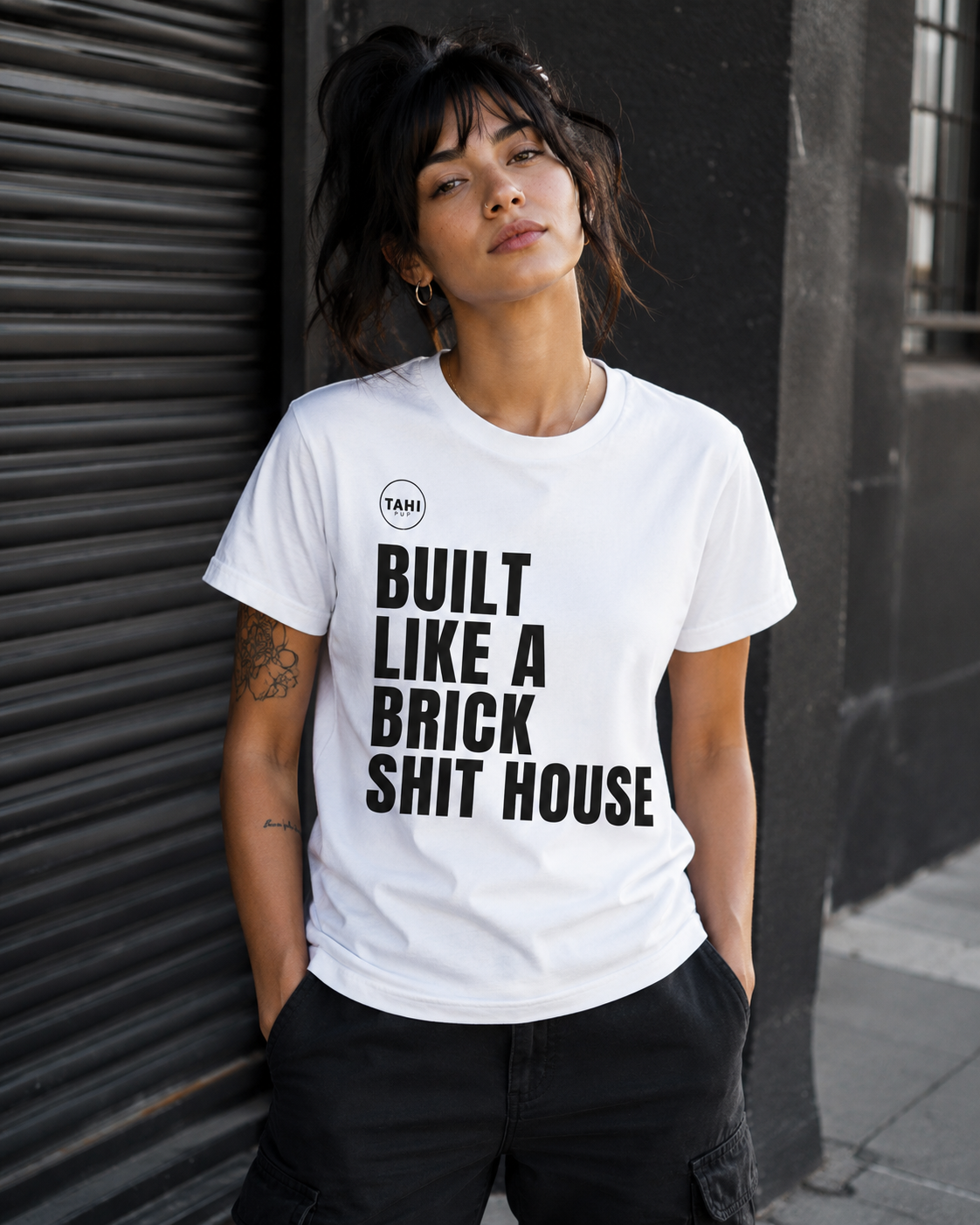 Built Like a Brick Shit House Plain Unisex Super T-Shirt