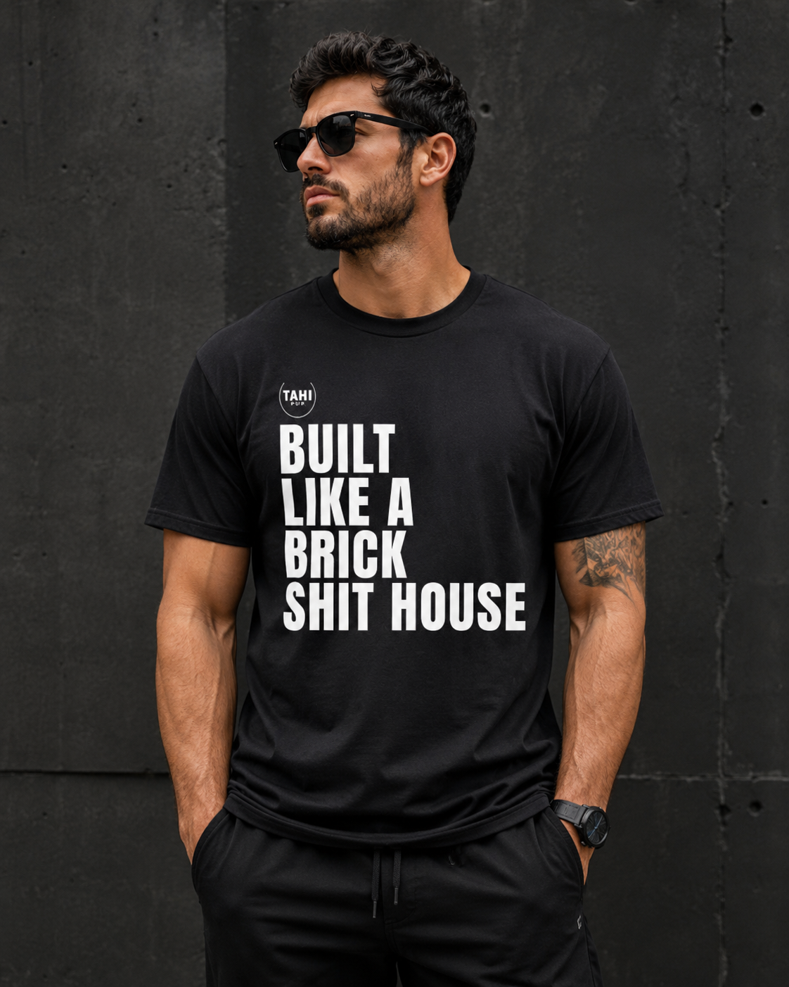 Built Like a Brick Shit House Plain Unisex Super T-Shirt