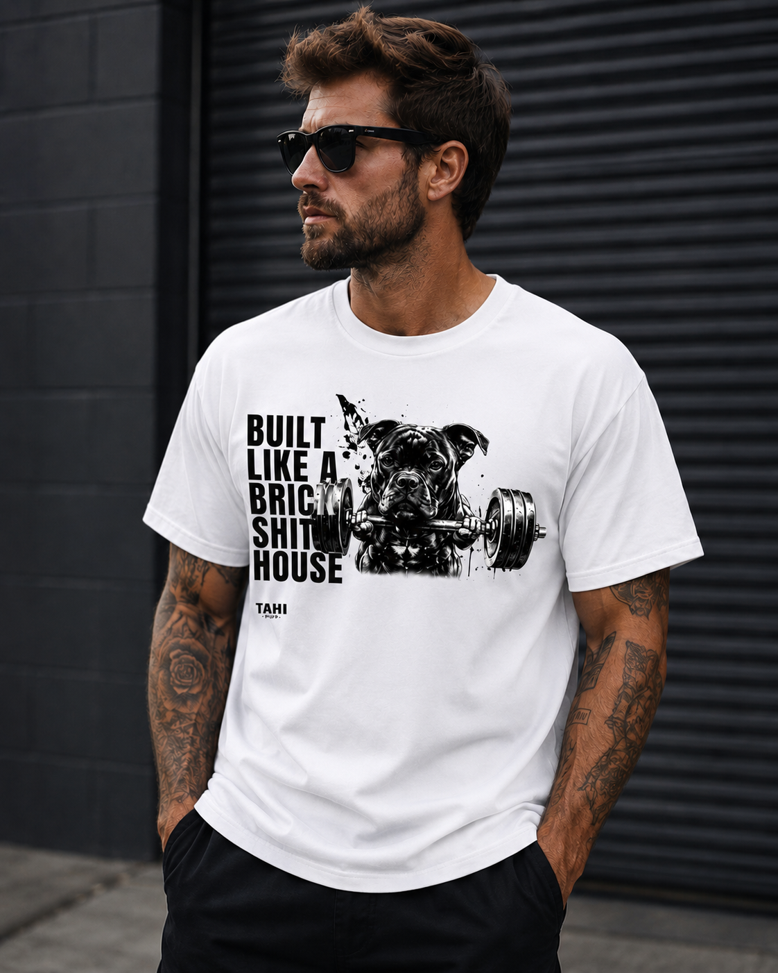 Built Like a Brick Shit House Strong Unisex Super T-Shirt