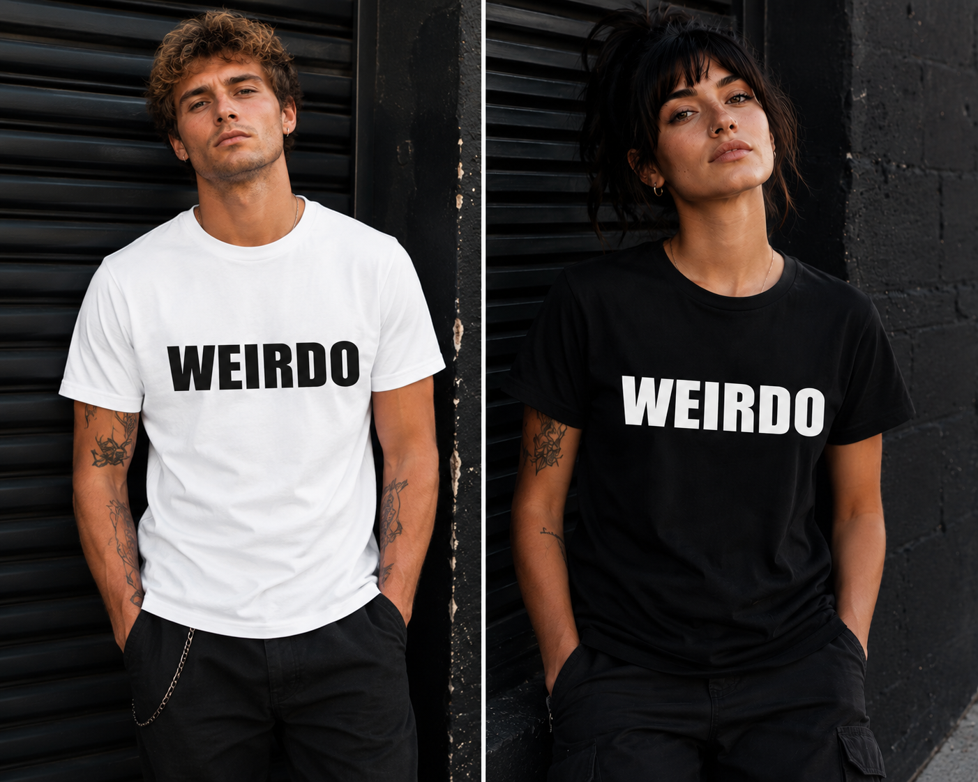 Weirdo Plain Unisex Unisex Super T-Shirt