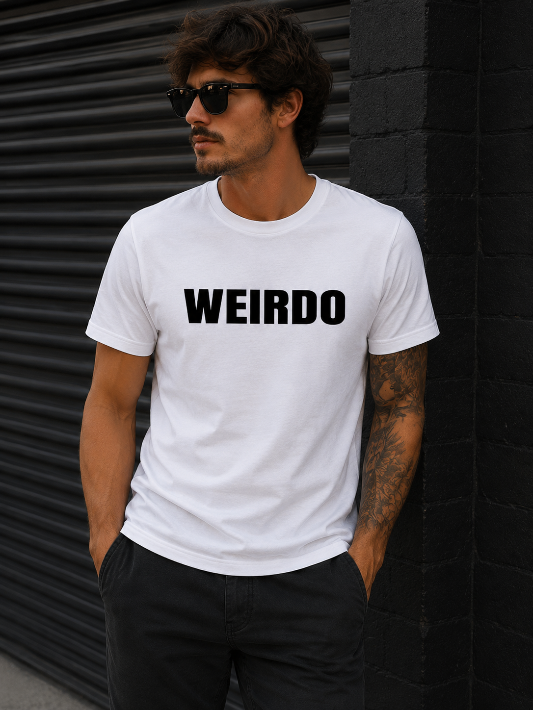 Weirdo Plain Unisex Unisex Super T-Shirt