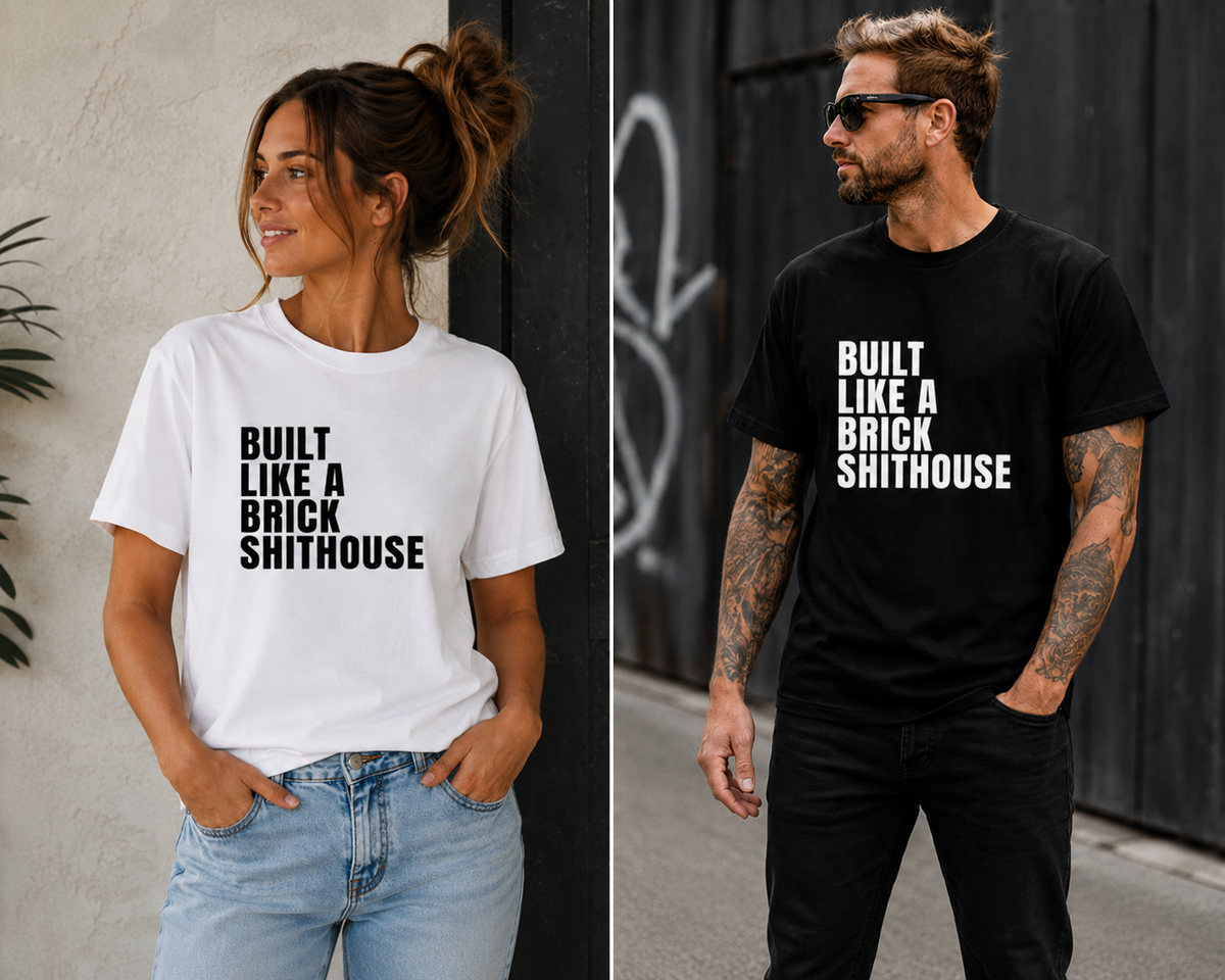 Built Like a Brick Shithouse Plain Unisex Super T-Shirt