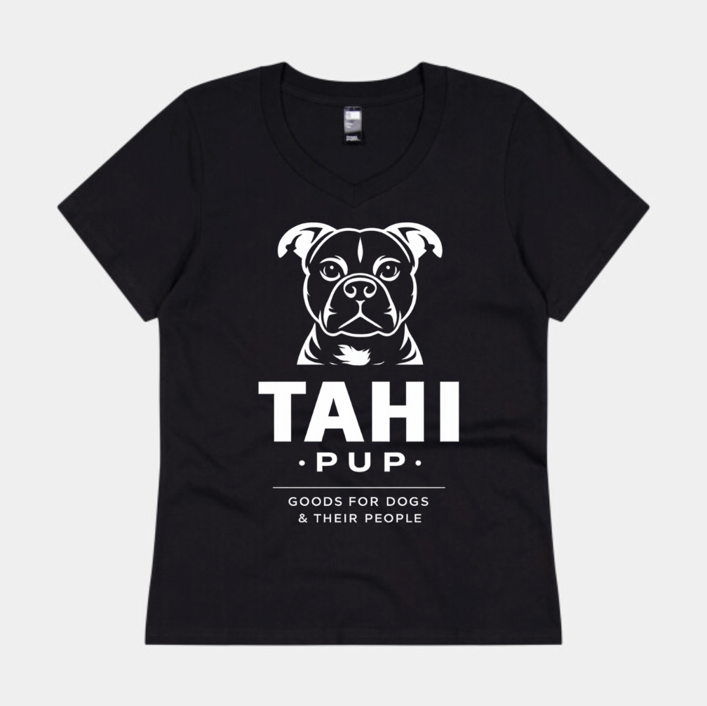 Tahi Pup Branded Female V-Neck T-Shirt