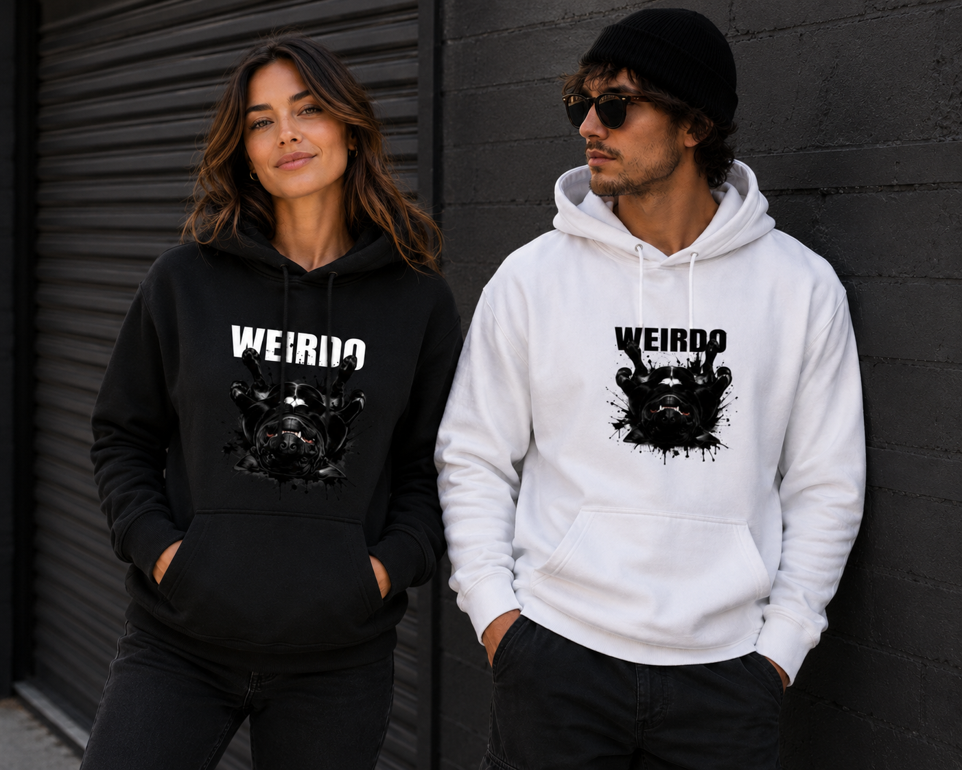 Weirdo Two Unisex Stencil Hoodie