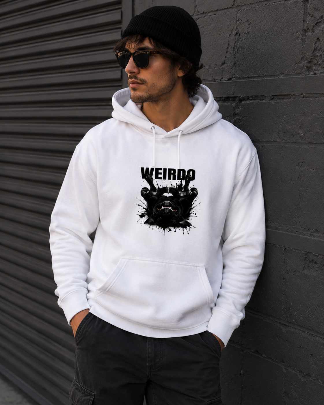 Weirdo Two Unisex Stencil Hoodie