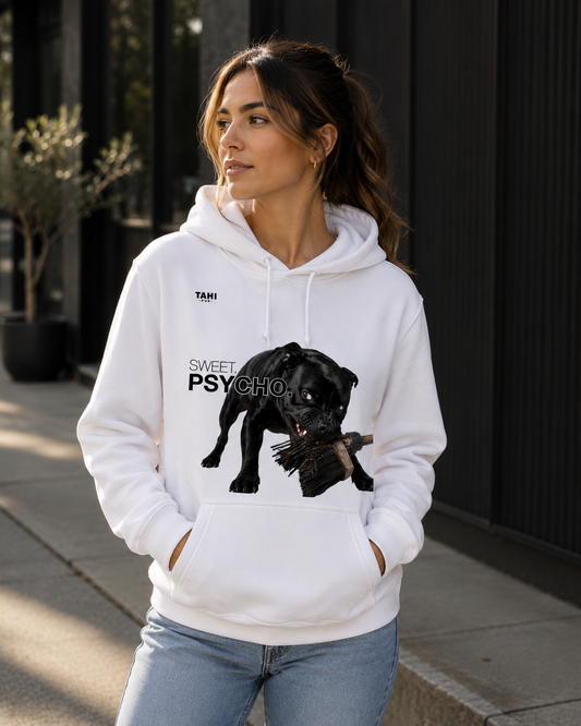 Sweet. Psycho. Branded Unisex Stencil Hoodie