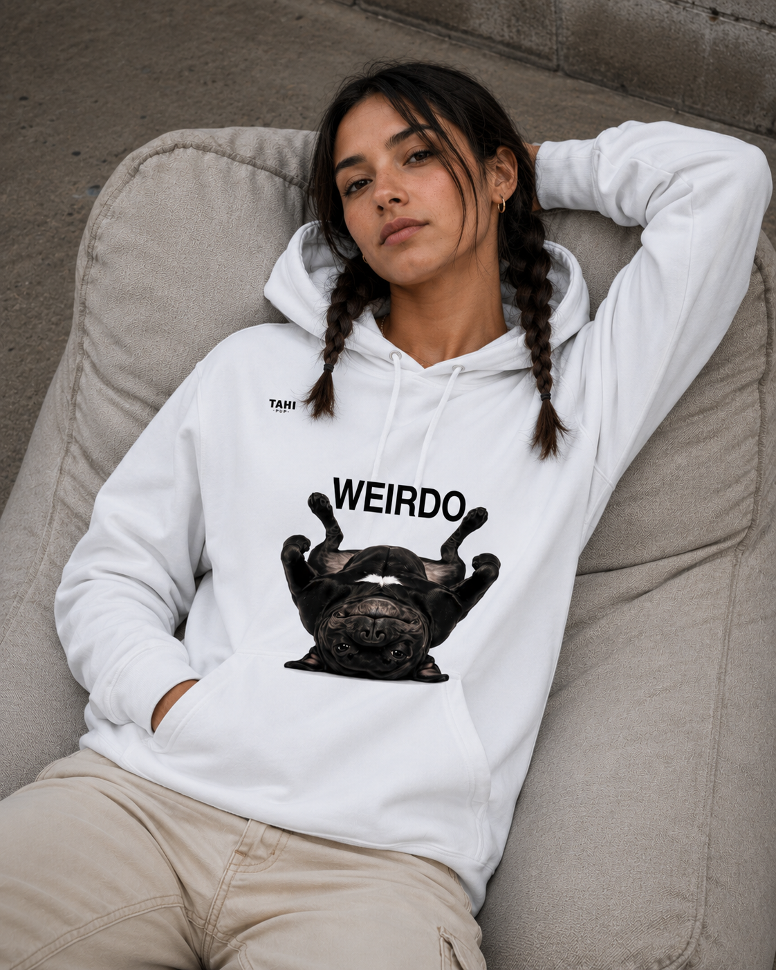 Weirdo Unisex Stencil Hoodie