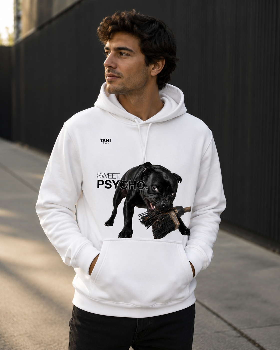 Sweet. Psycho. Branded Unisex Stencil Hoodie