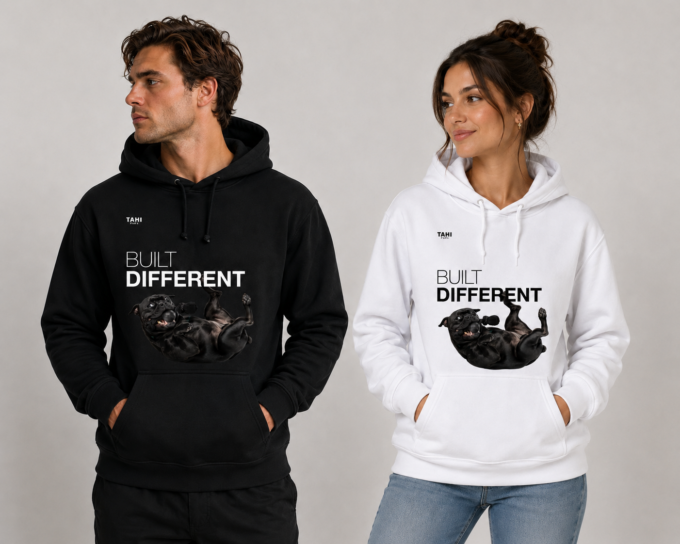 Built Different Unisex Stencil Hoodie
