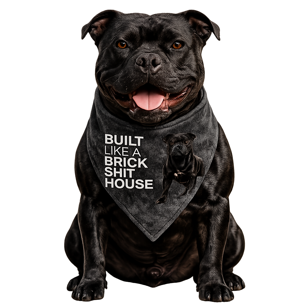 Built Like A Brick Shithouse Dog Bandana