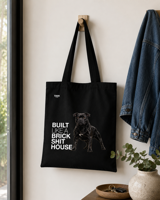 Built Like a Brick Shithouse Cotton Tote Bag