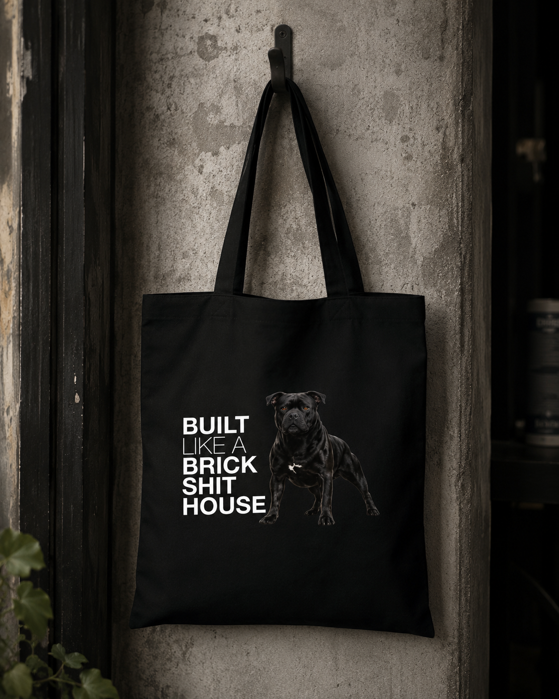 Built Like a Brick Shithouse Cotton Tote Bag