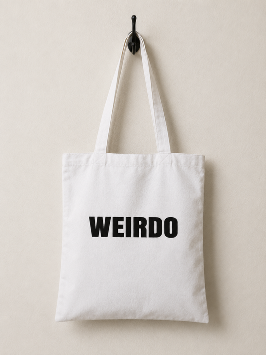Weirdo Plain Cotton Tote Bag